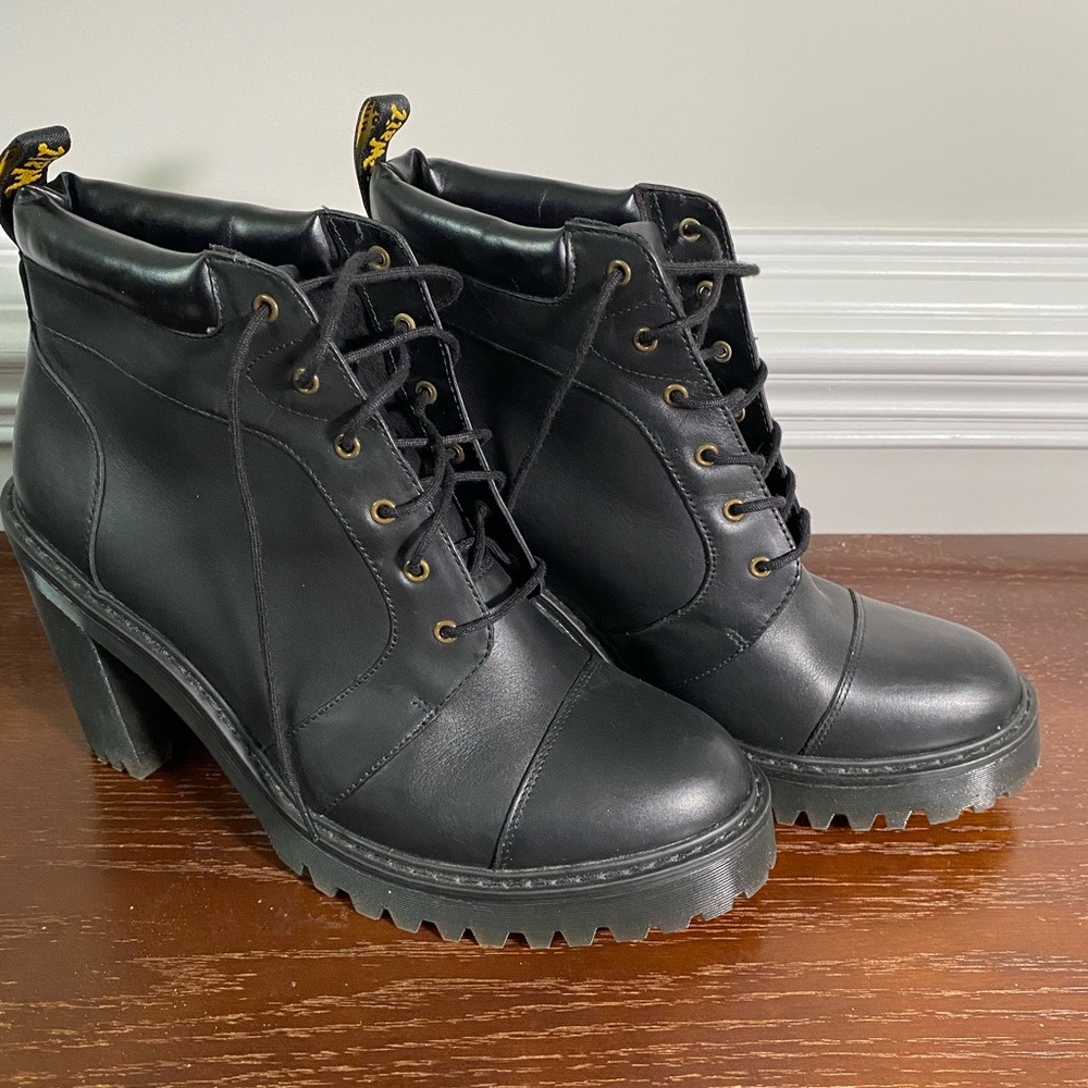 Discontinued Dr. Martens Averil Heeled Boot - Black, Size US 11 / EU 43